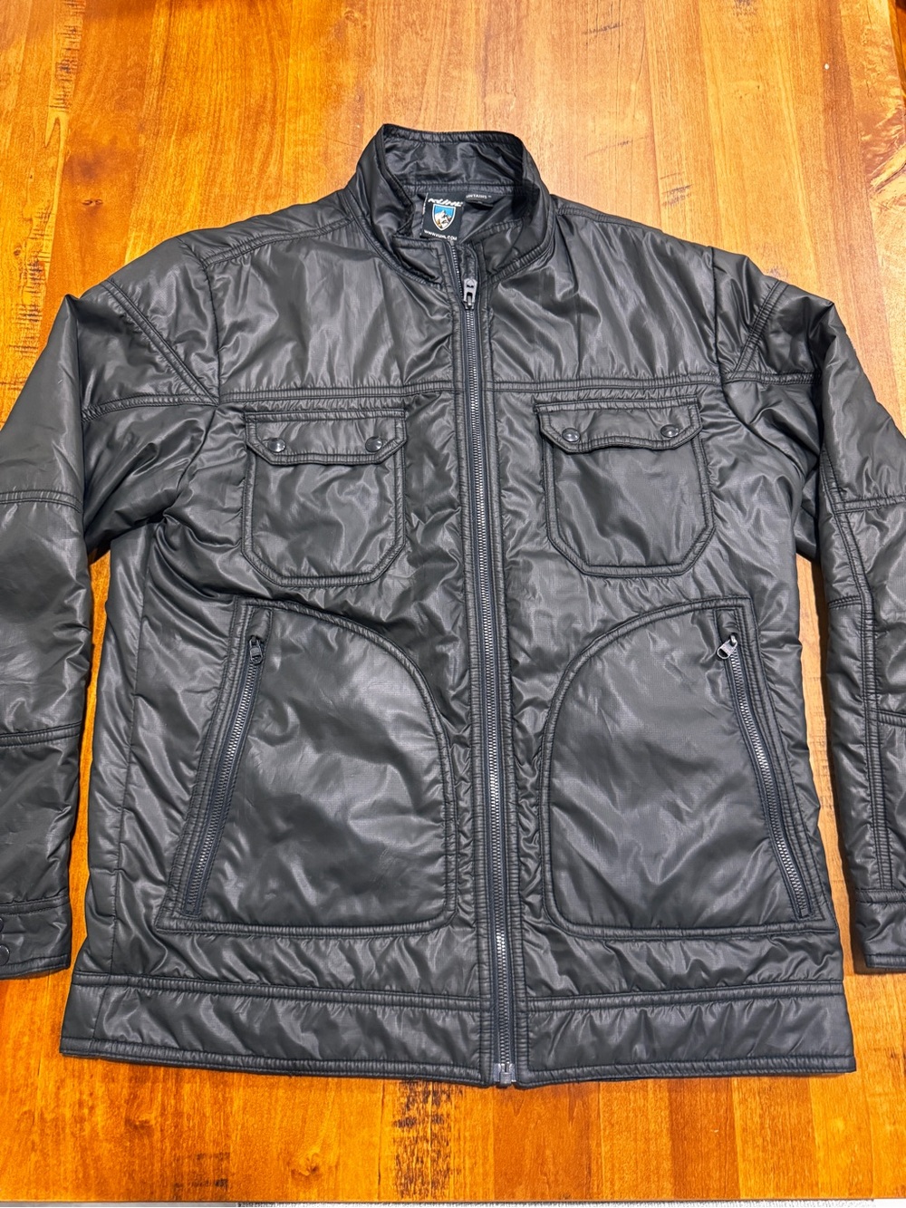 Kuhl Men's Black Puffer Zip-Front Jacket